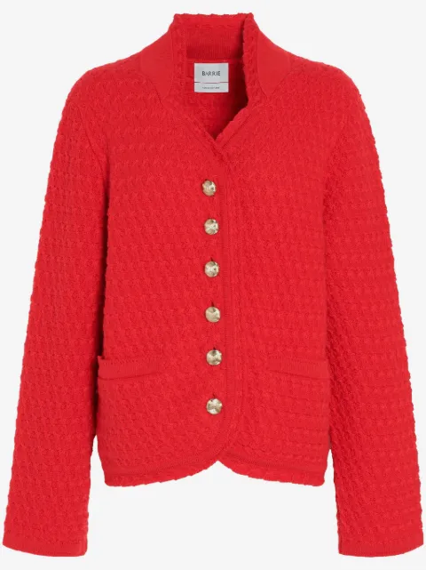 Barrie cashmere tweed cardigan