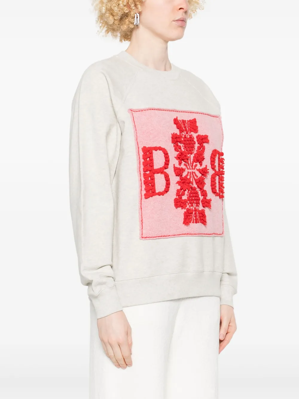 Barrie Sweater met B-logo Beige