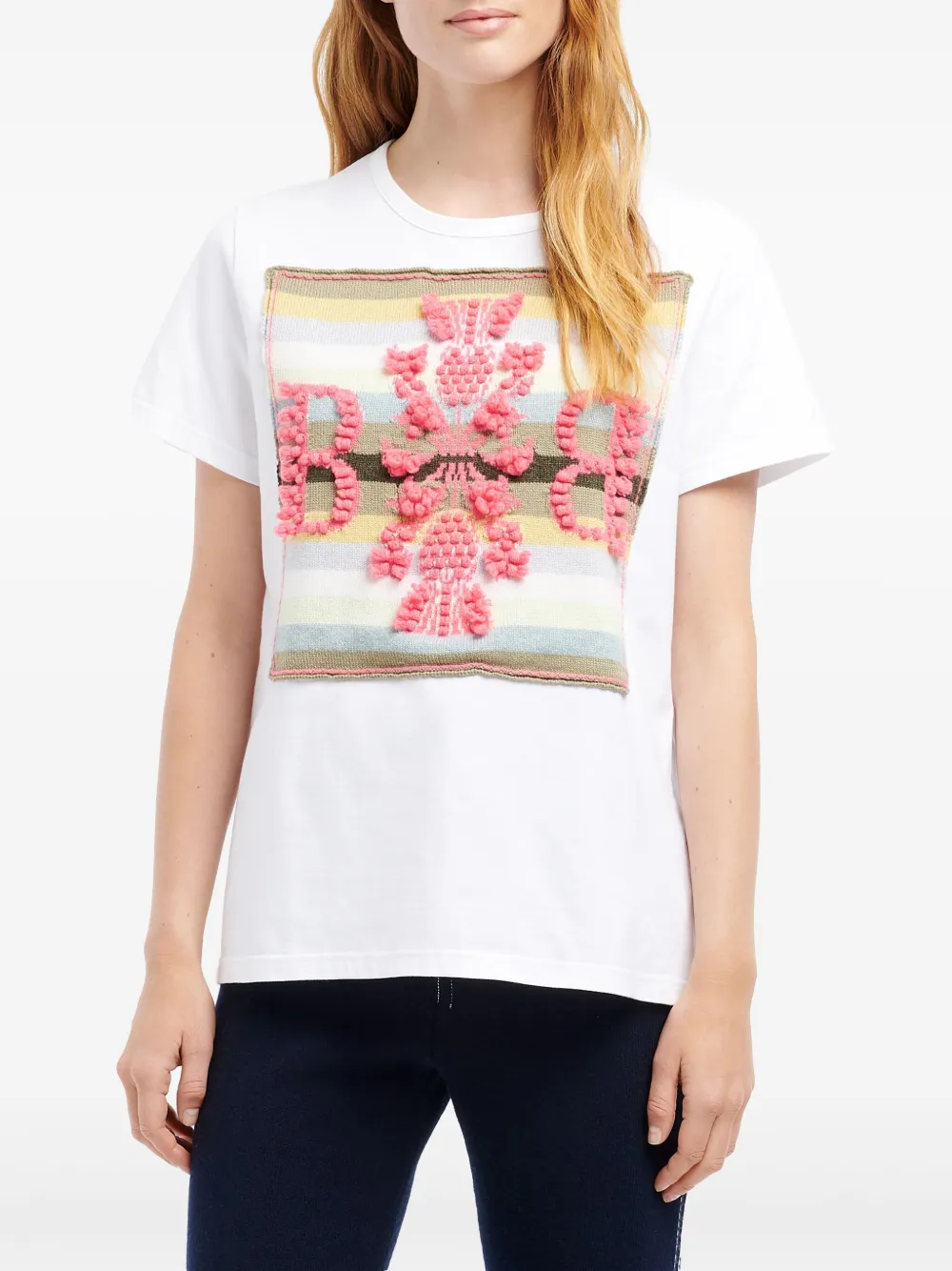 Barrie T-shirt met logo Wit
