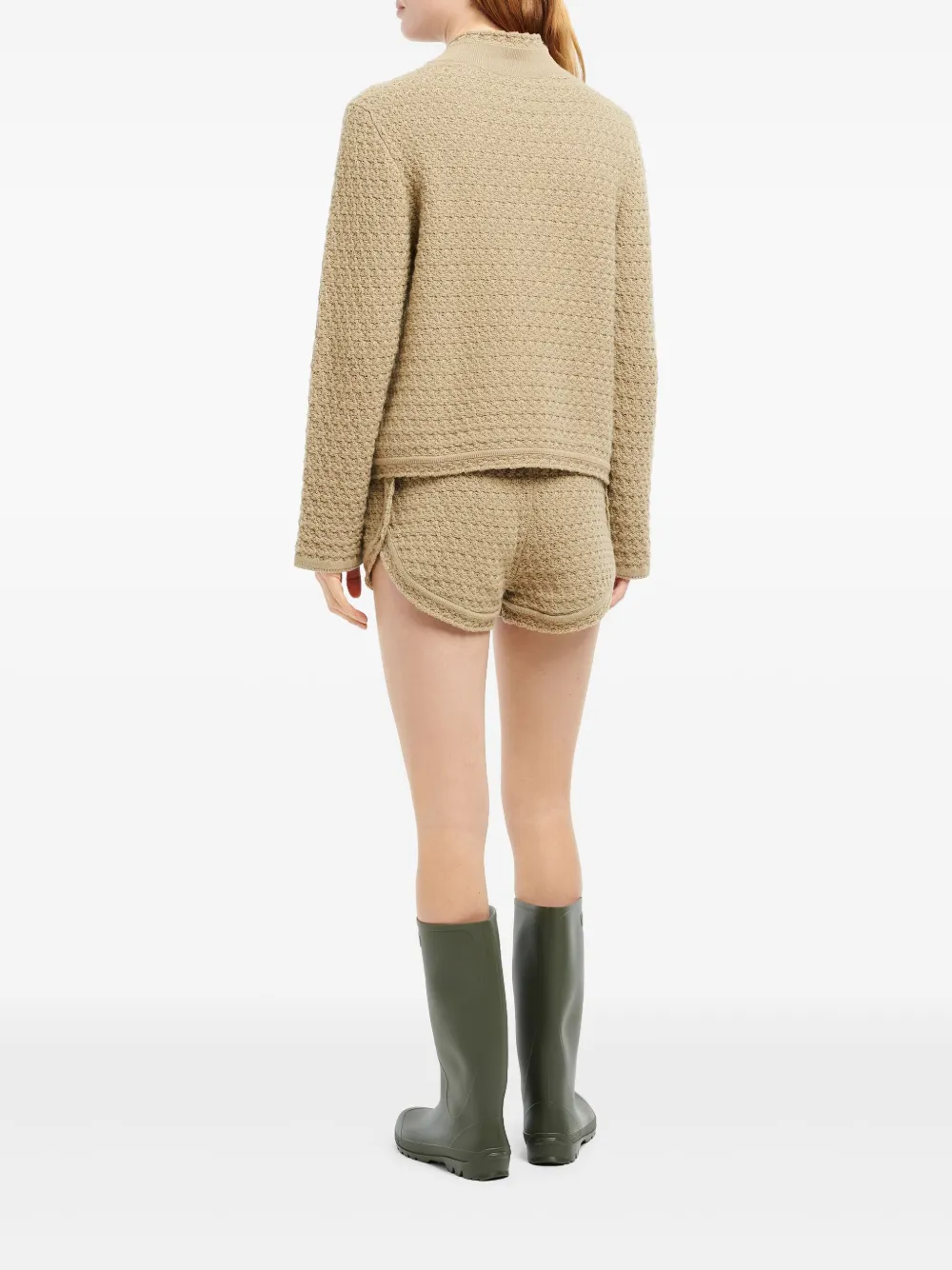 Barrie Kasjmier tweed vest Groen