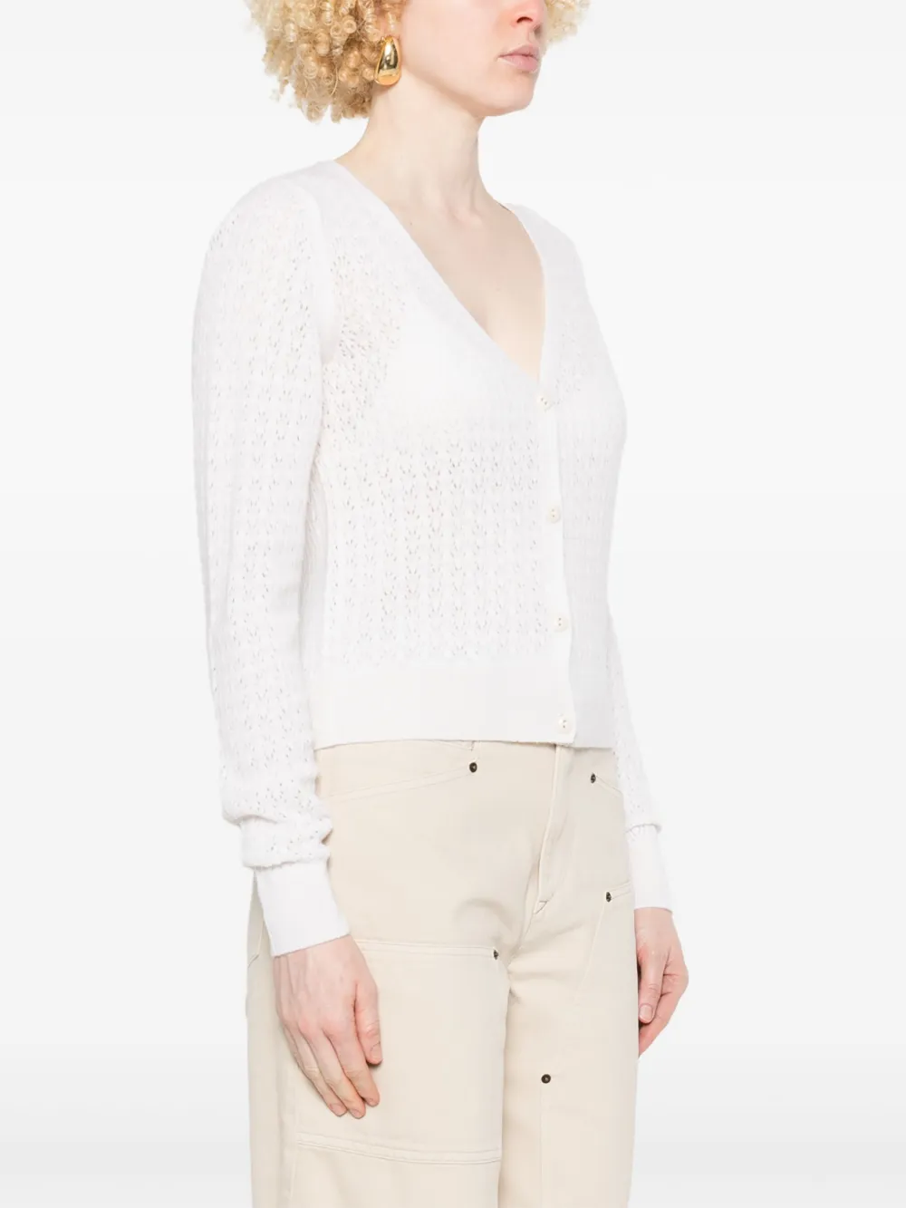 Barrie Kasjmier vest Wit