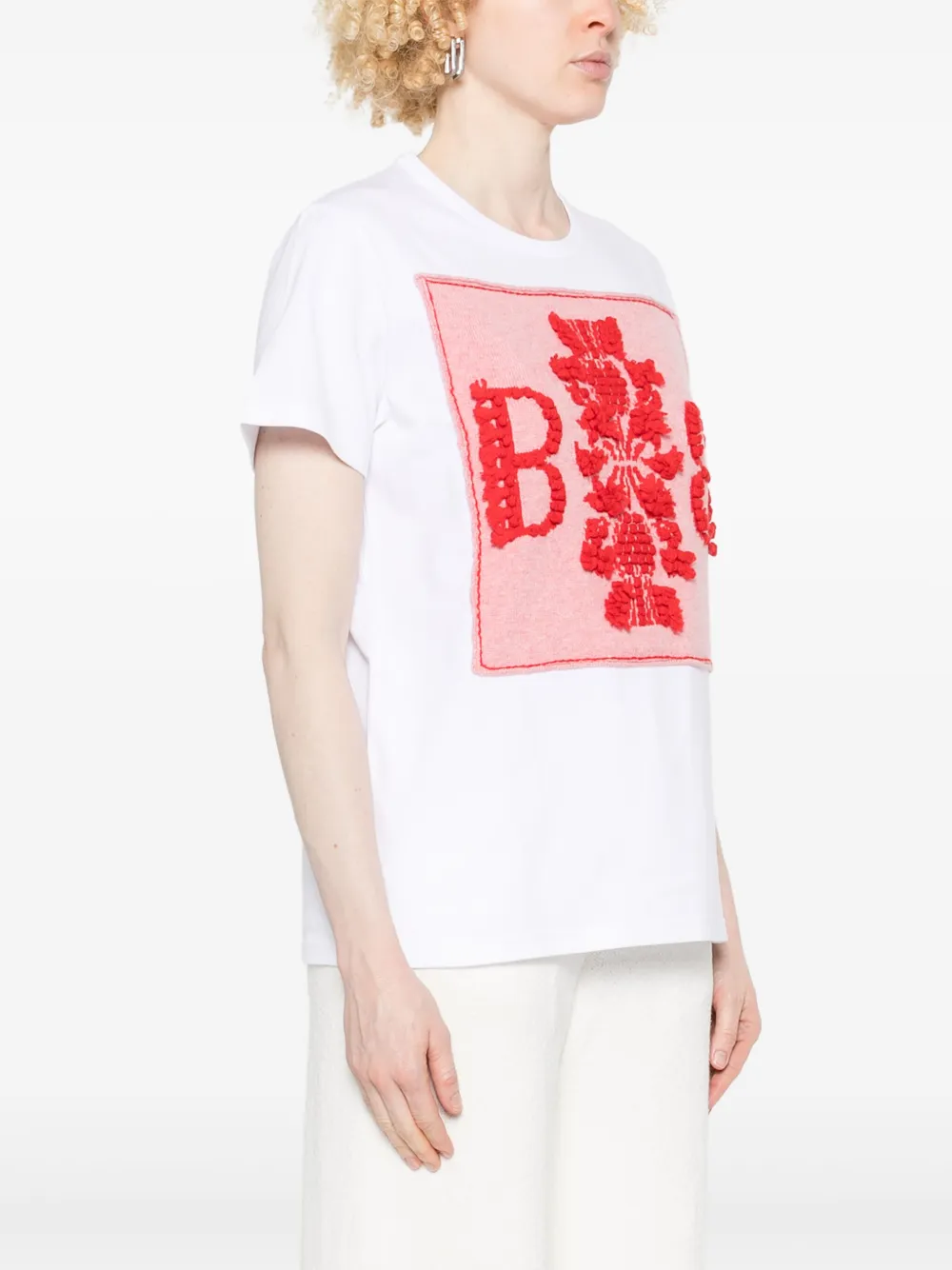 Barrie T-shirt met B-logo Wit