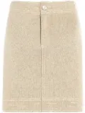 Barrie patchwork denim skirt - Neutrals