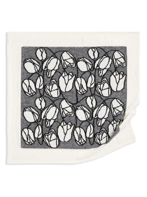 Barrie floral-motif scarf