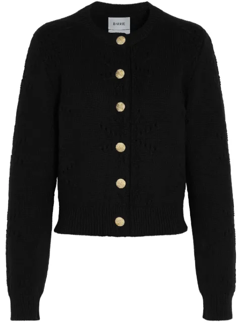 Barrie pointelle-motif cardigan
