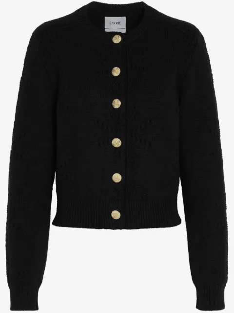 Barrie pointelle-motif cardigan