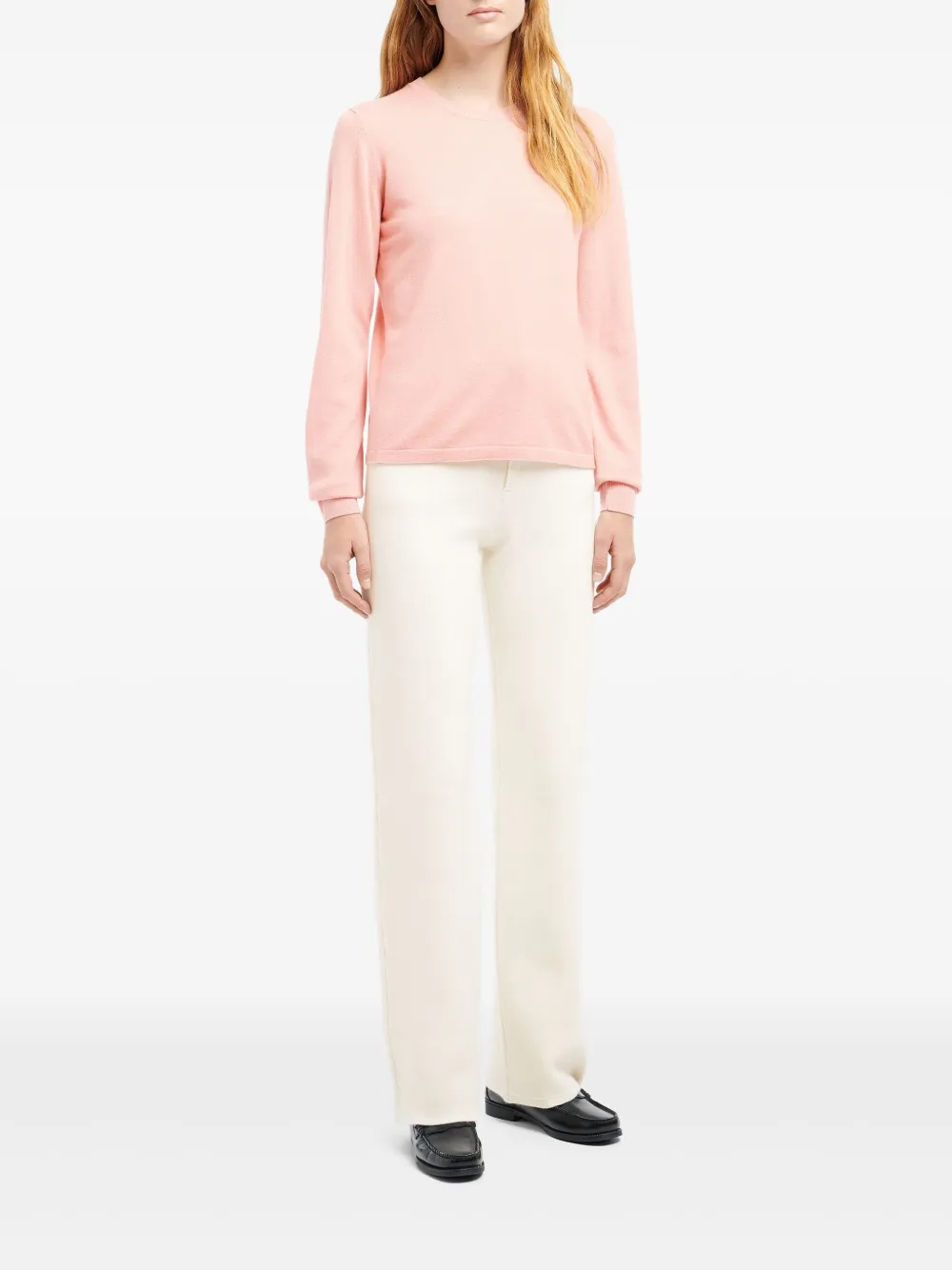 Barrie Trui met ronde hals - Roze