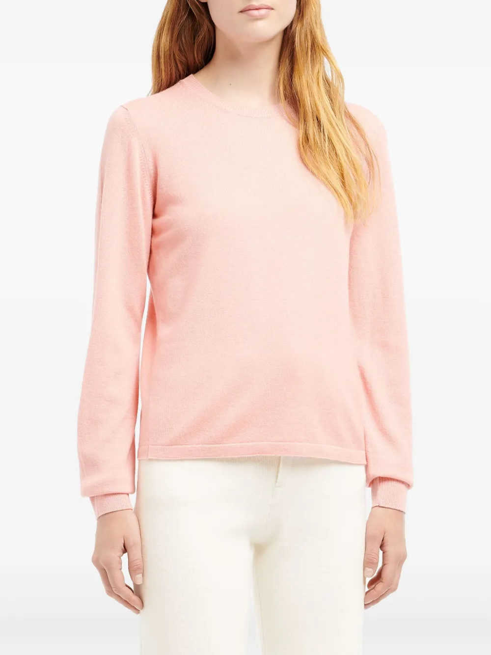 Barrie Trui met ronde hals Roze