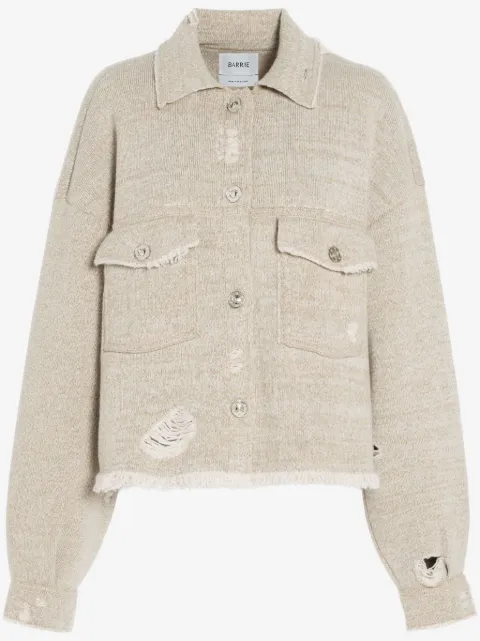 Barrie Jeansjacke mit Fransen
