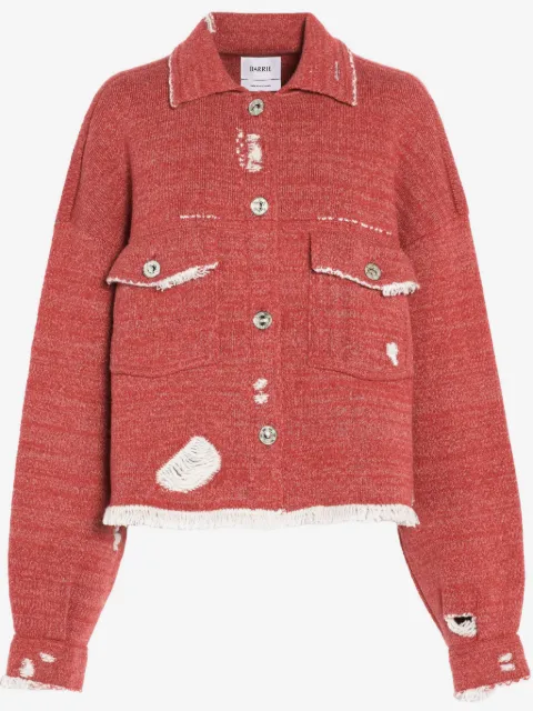 Barrie Jeansjacke mit Fransen