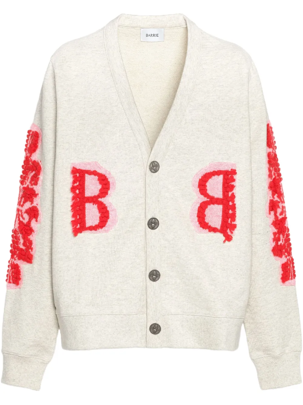 Barrie Vest met geborduurd logo Wit