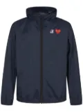 Comme Des Garçons Play x K-Way hooded lightweight jacket - Blue