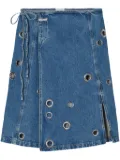 Closed Wrap midi skirt - Blue