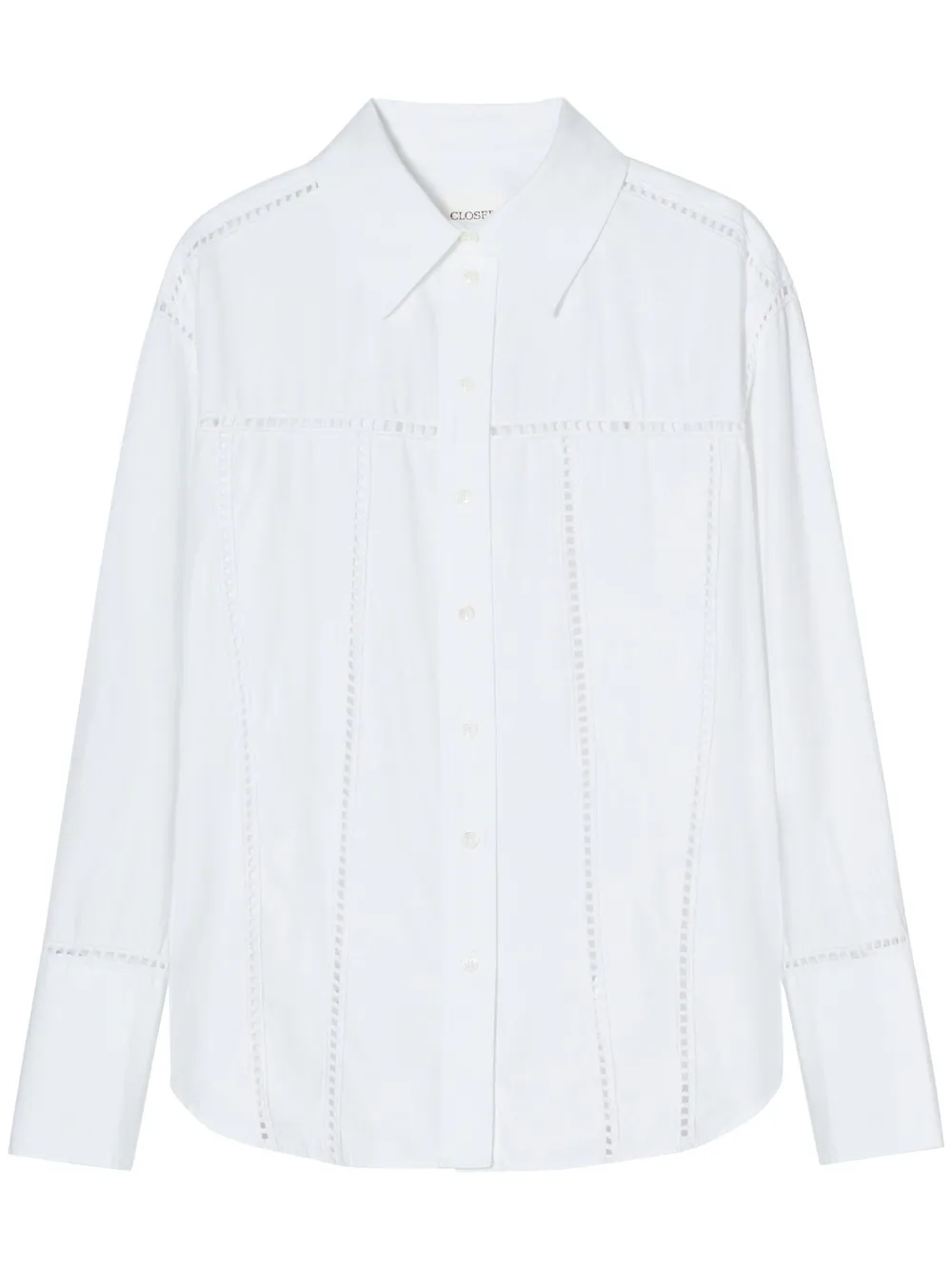 Closed Blouse van katoenblend Wit