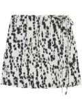 Closed wrap midi skirt - White
