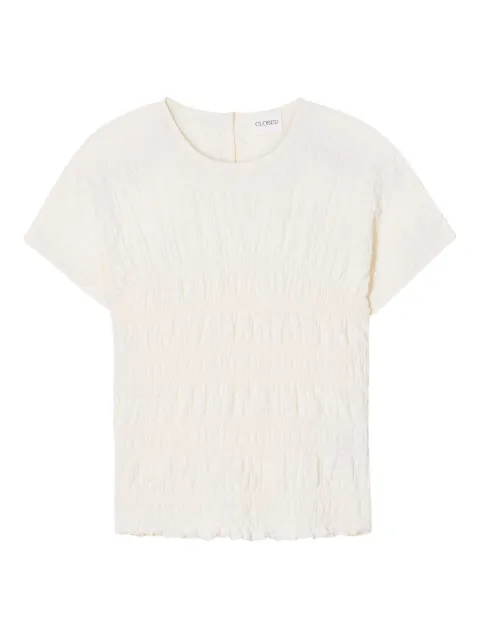 Closed smocked T-shirt 
