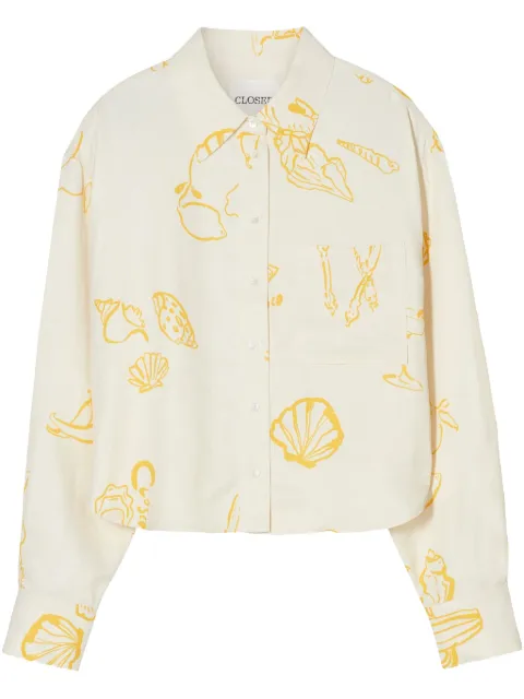Closed cropped shirt