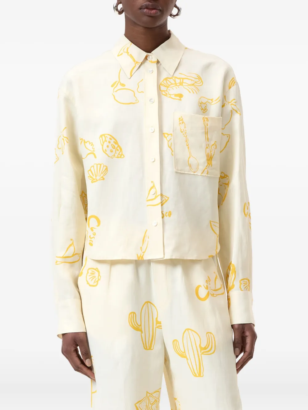 CLOSED CROPPED SHIRT