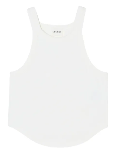 Closed sleeveless top 