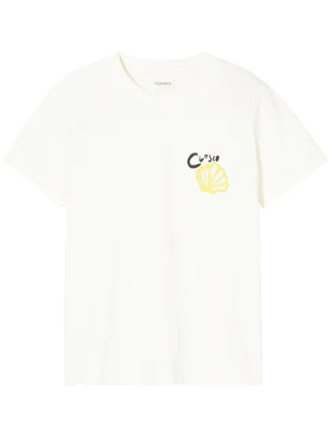 Closed embroidered cotton t-shirt