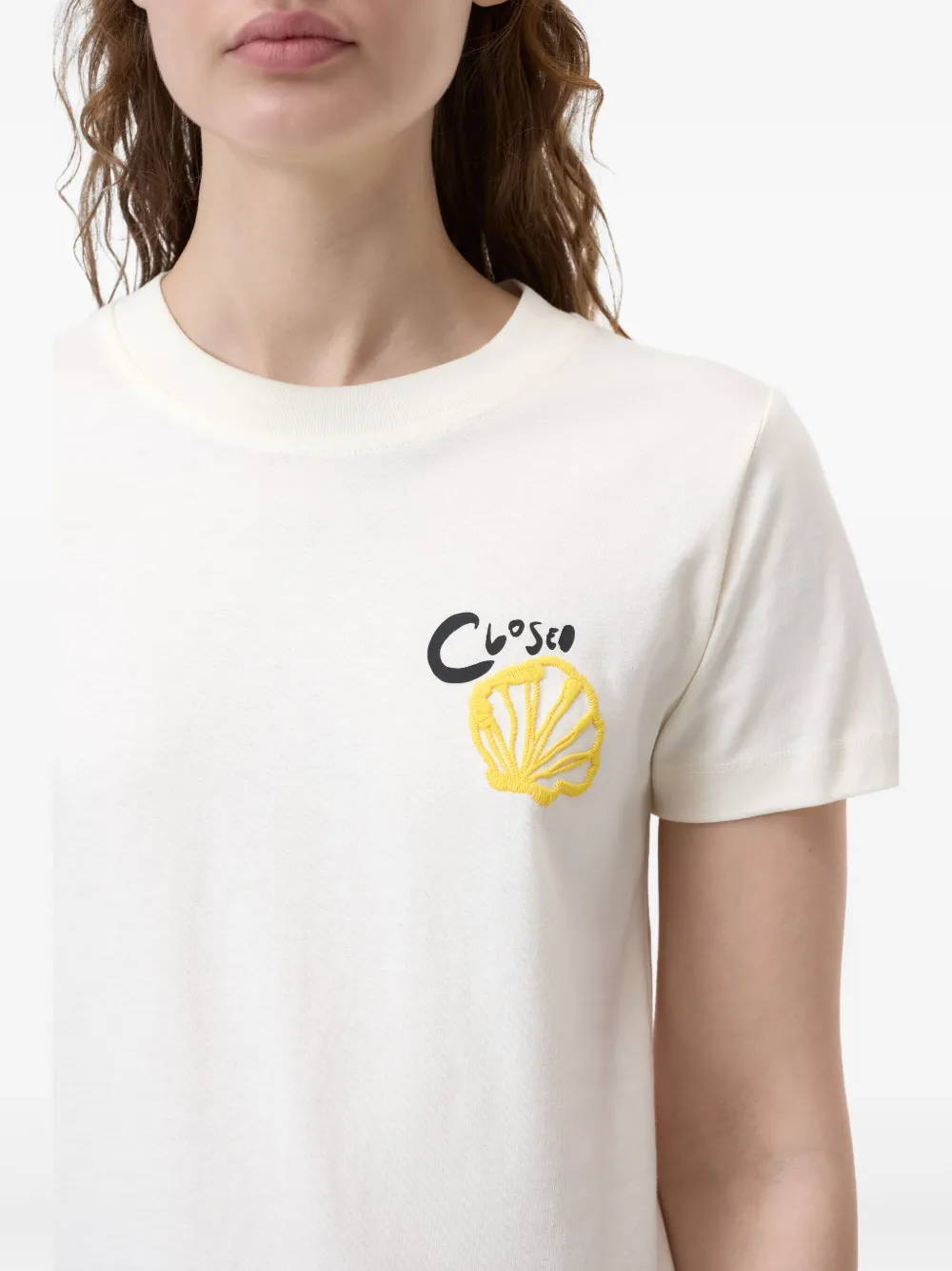 CLOSED EMBROIDERED COTTON T-SHIRT 