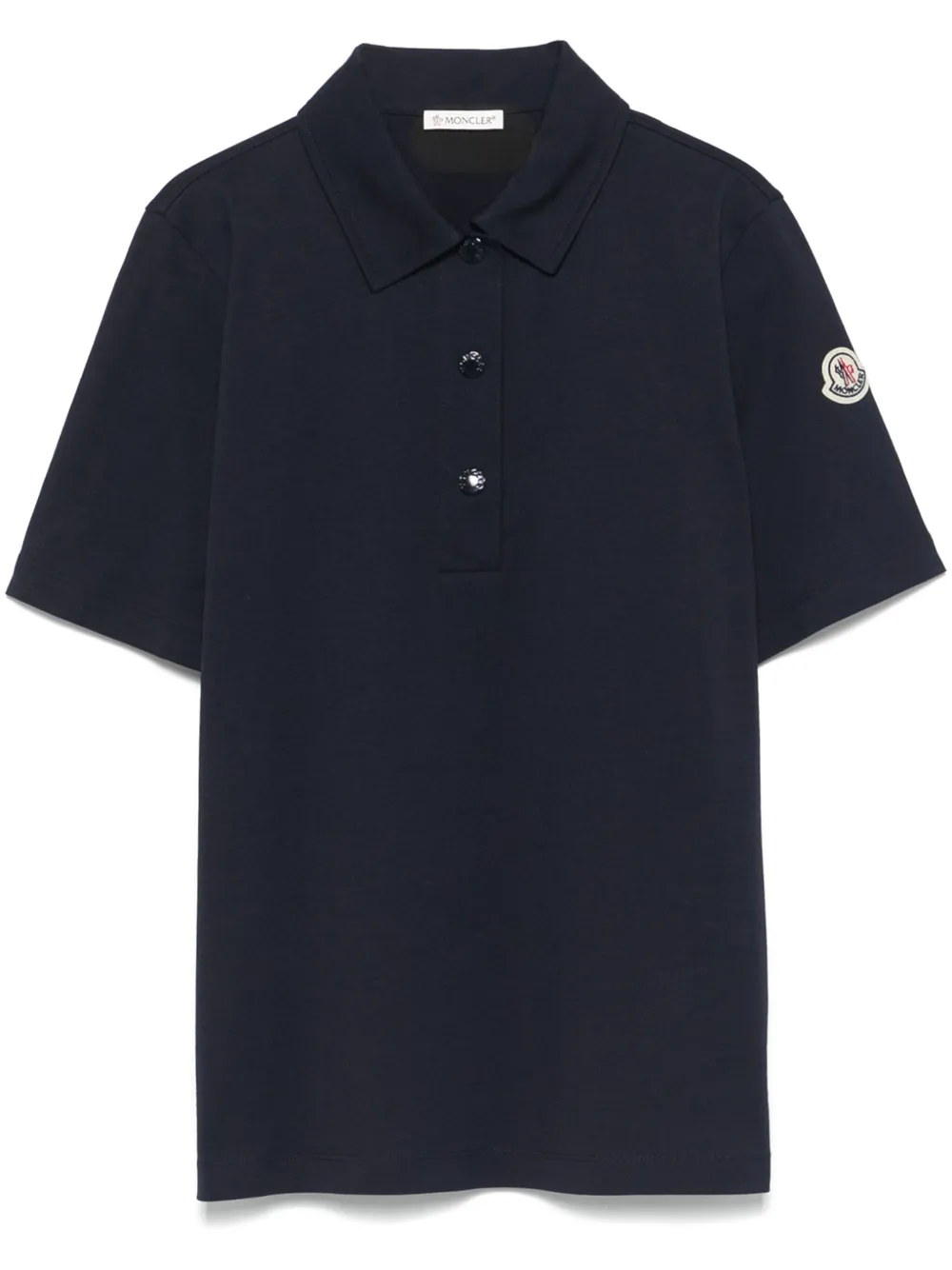 logo-patch polo shirt