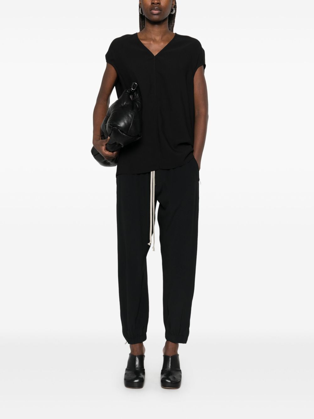 Rick Owens Floating top - Zwart