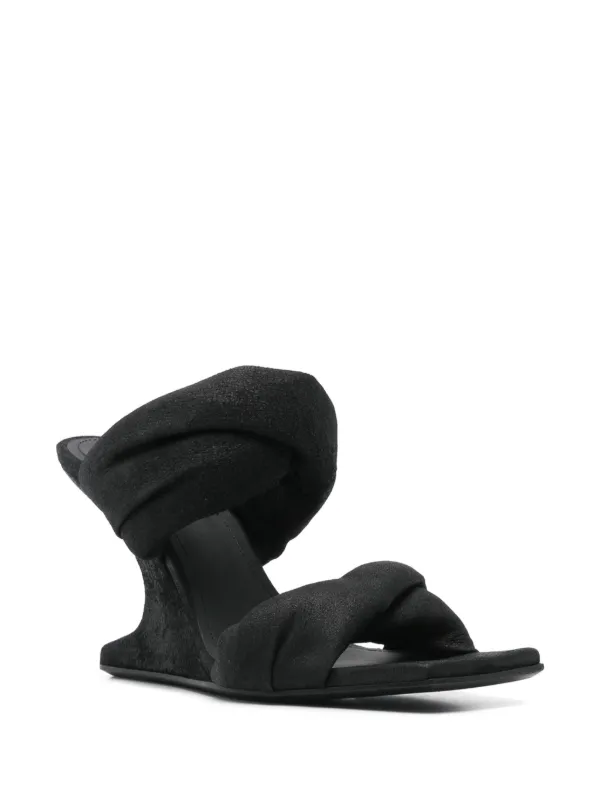 Rick Owens 80mm Cantilever 8 Sandals | Black | FARFETCH