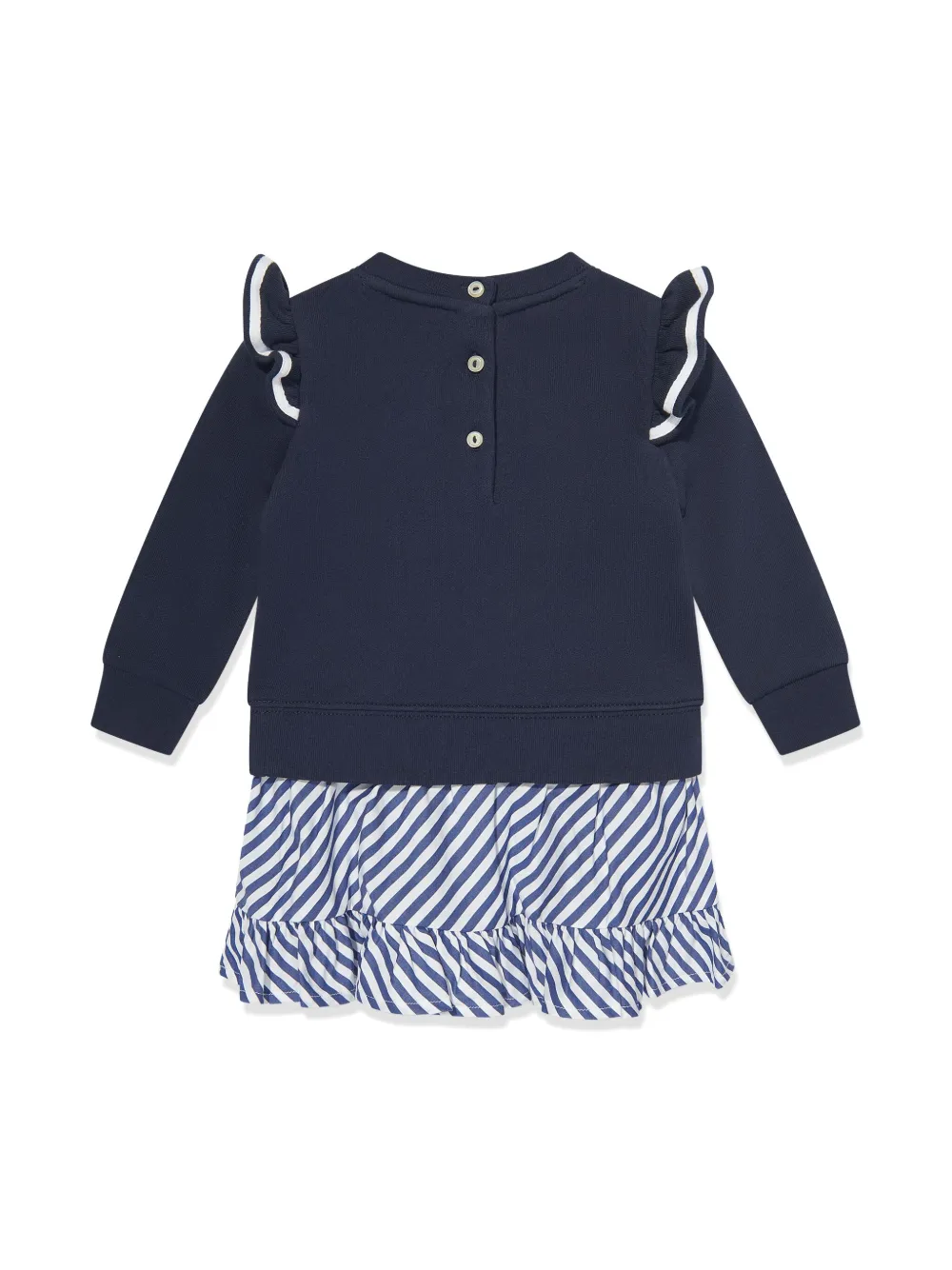 POLO RALPH LAUREN KIDS Polo Pony-embroidered dress - Blauw