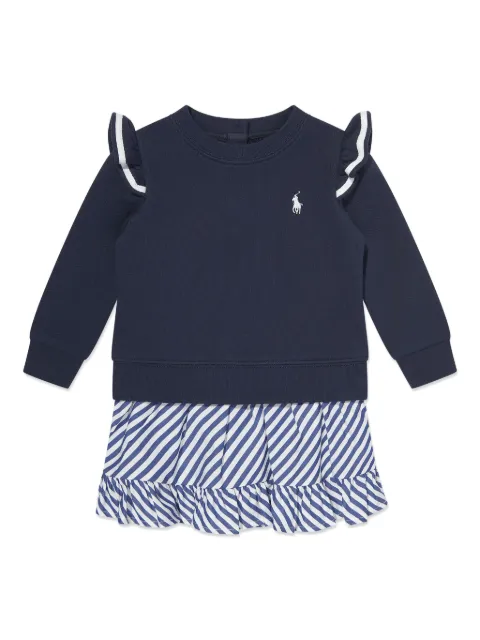 POLO RALPH LAUREN KIDS Kleid mit Polo Pony-Stickerei