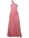 Blumarine one-shoulder silk maxi dress - Pink