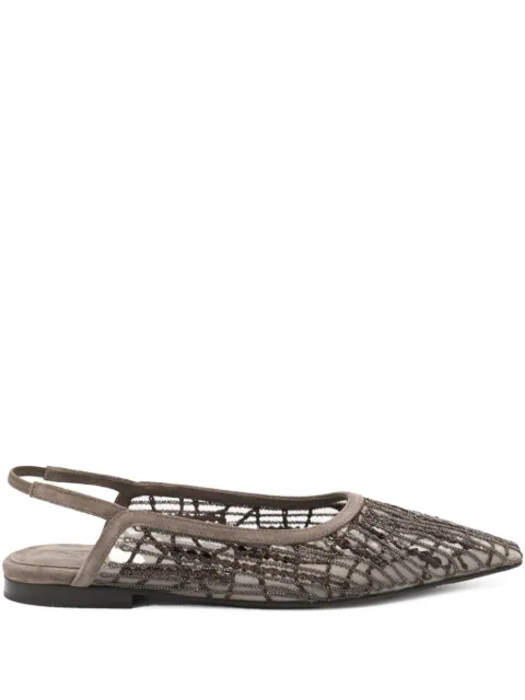 Brunello Cucinelli flats con zapatillas