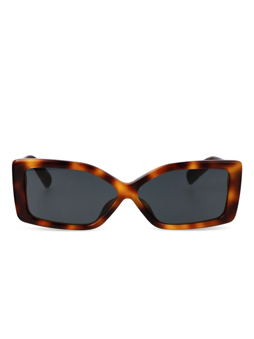 Jacquemus Zonnebril met logoprint Bruin