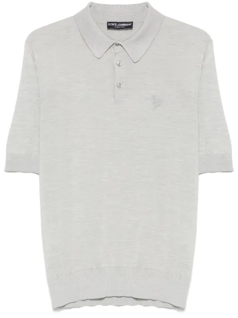 Dolce & Gabbana playera tipo polo con logo bordado