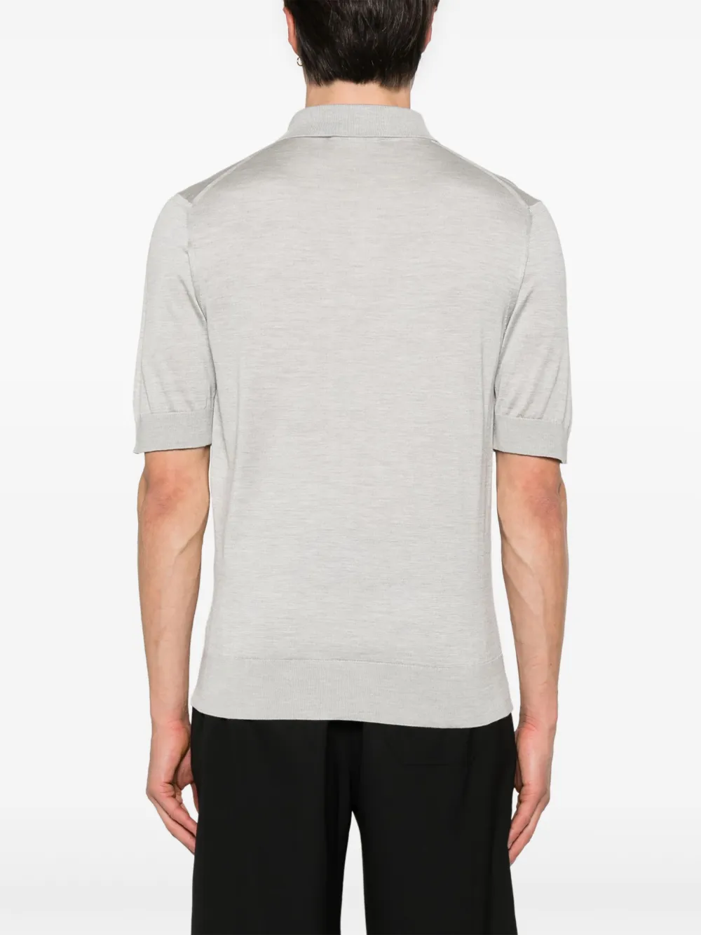 Dolce & Gabbana Zijden poloshirt Grijs