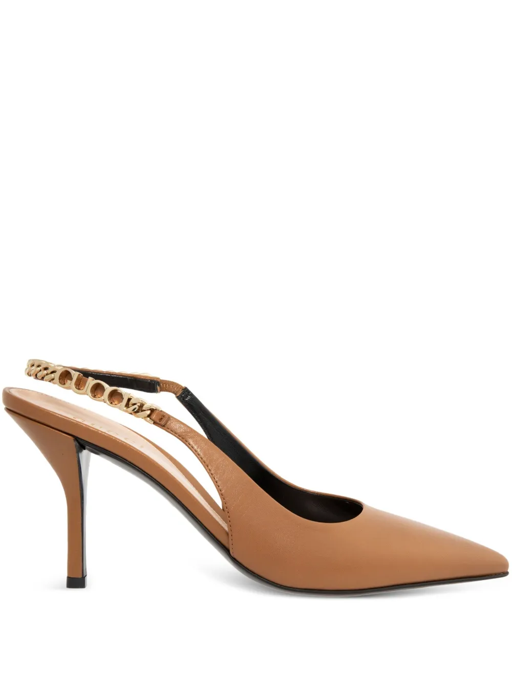 Gucci 105mm Signoria slingback pumps Brown