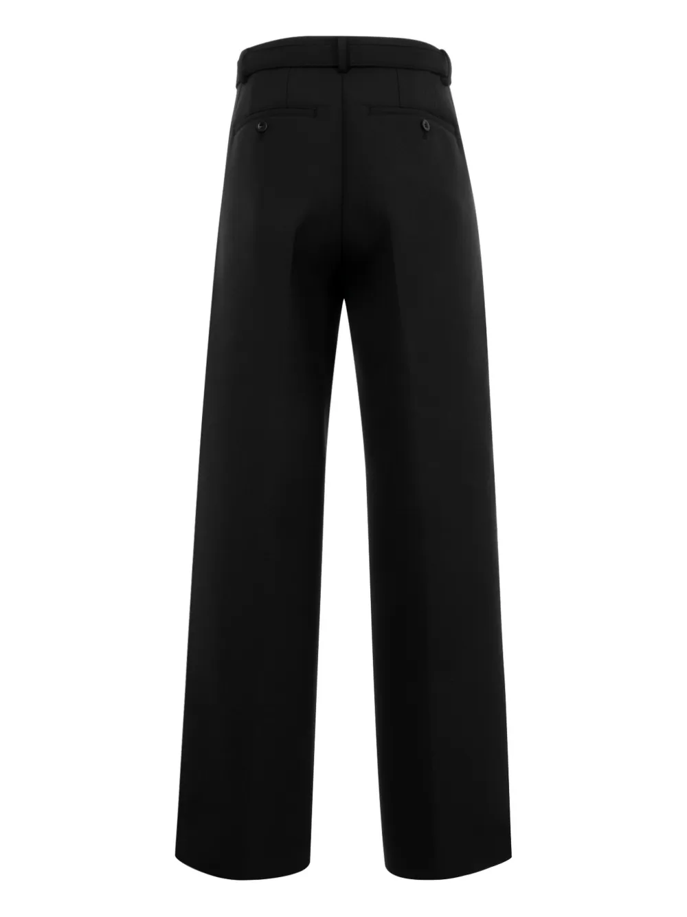 sacai wide-leg tailored trousers - Zwart