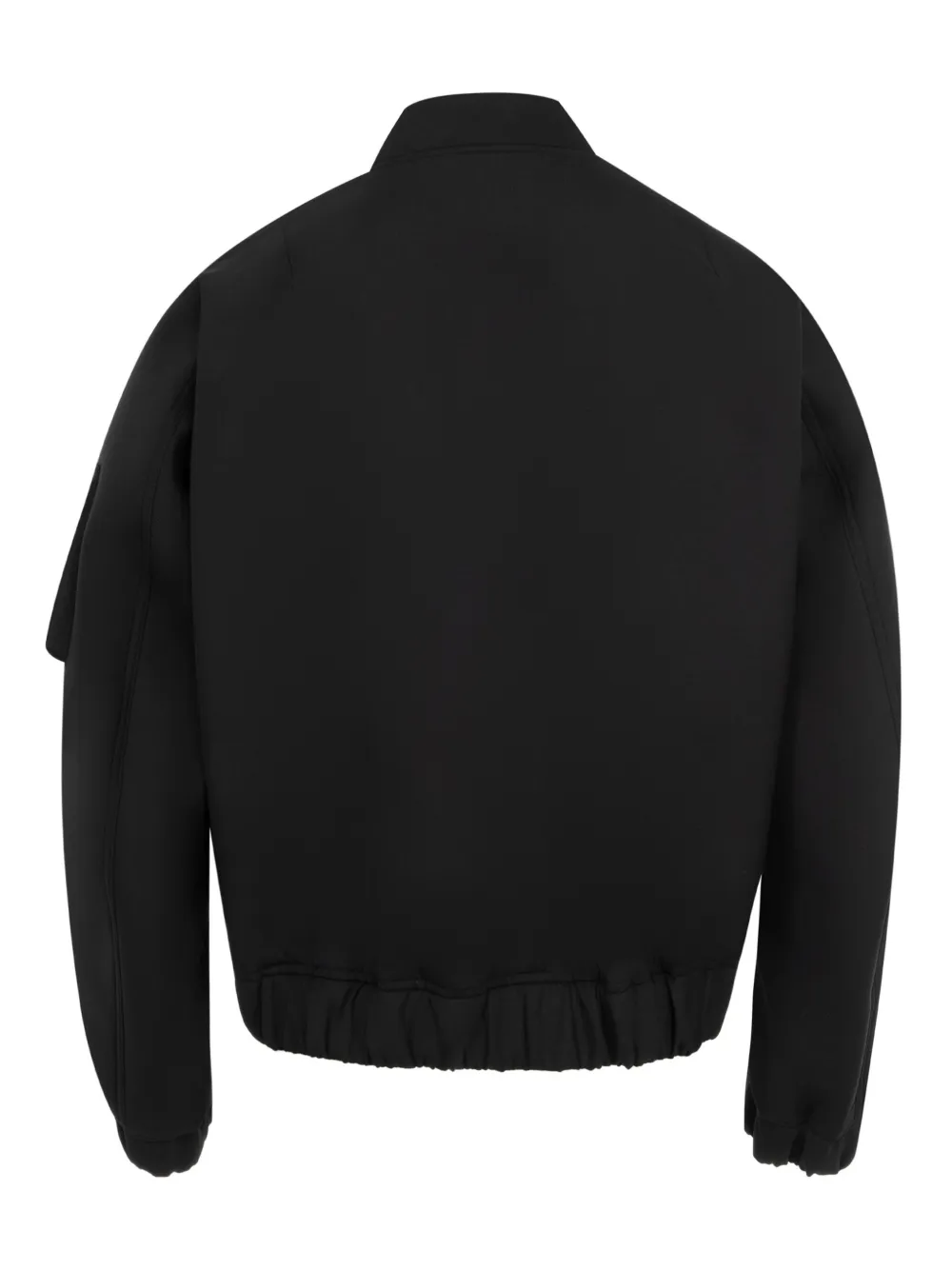 sacai Suiting Bonding bomber jacket - Zwart