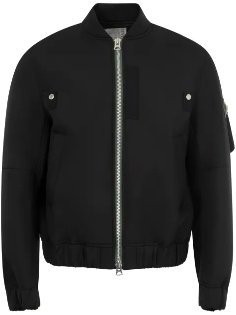 sacai Suiting Bonding bomber jacket