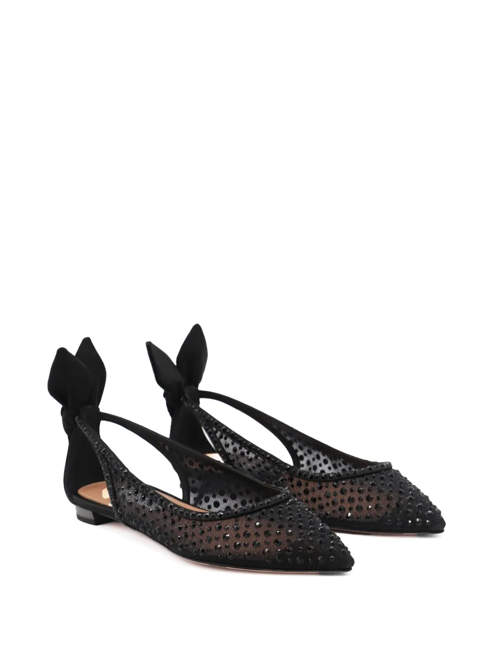 Aquazzura Bow Tie ballet flats Black