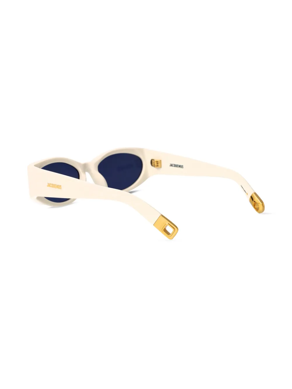 Jacquemus Zonnebril met logoprint Wit