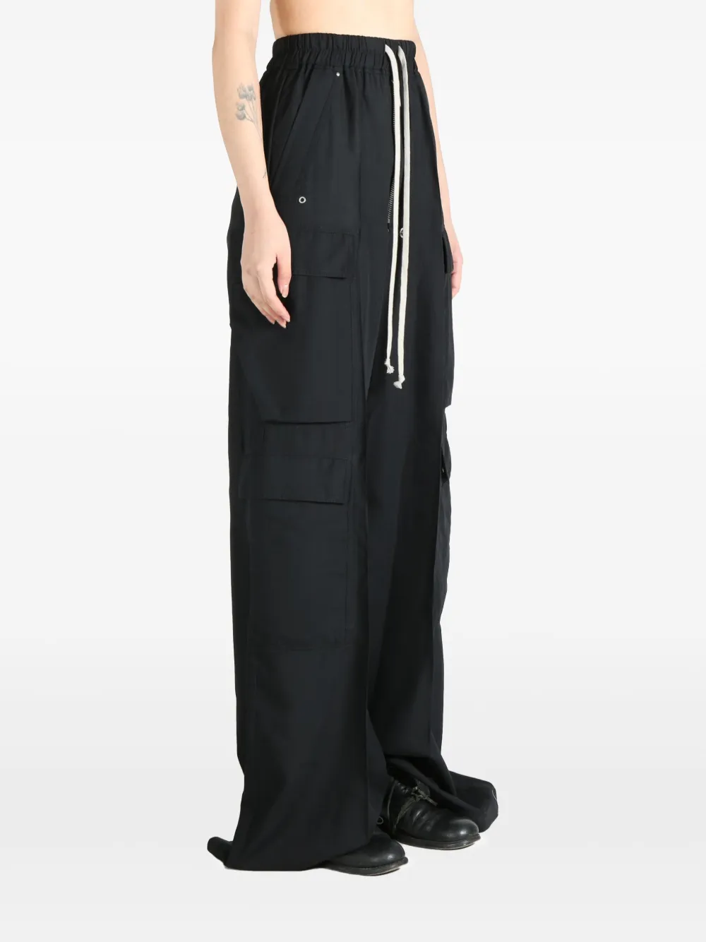 Rick Owens wide-leg trousers Zwart