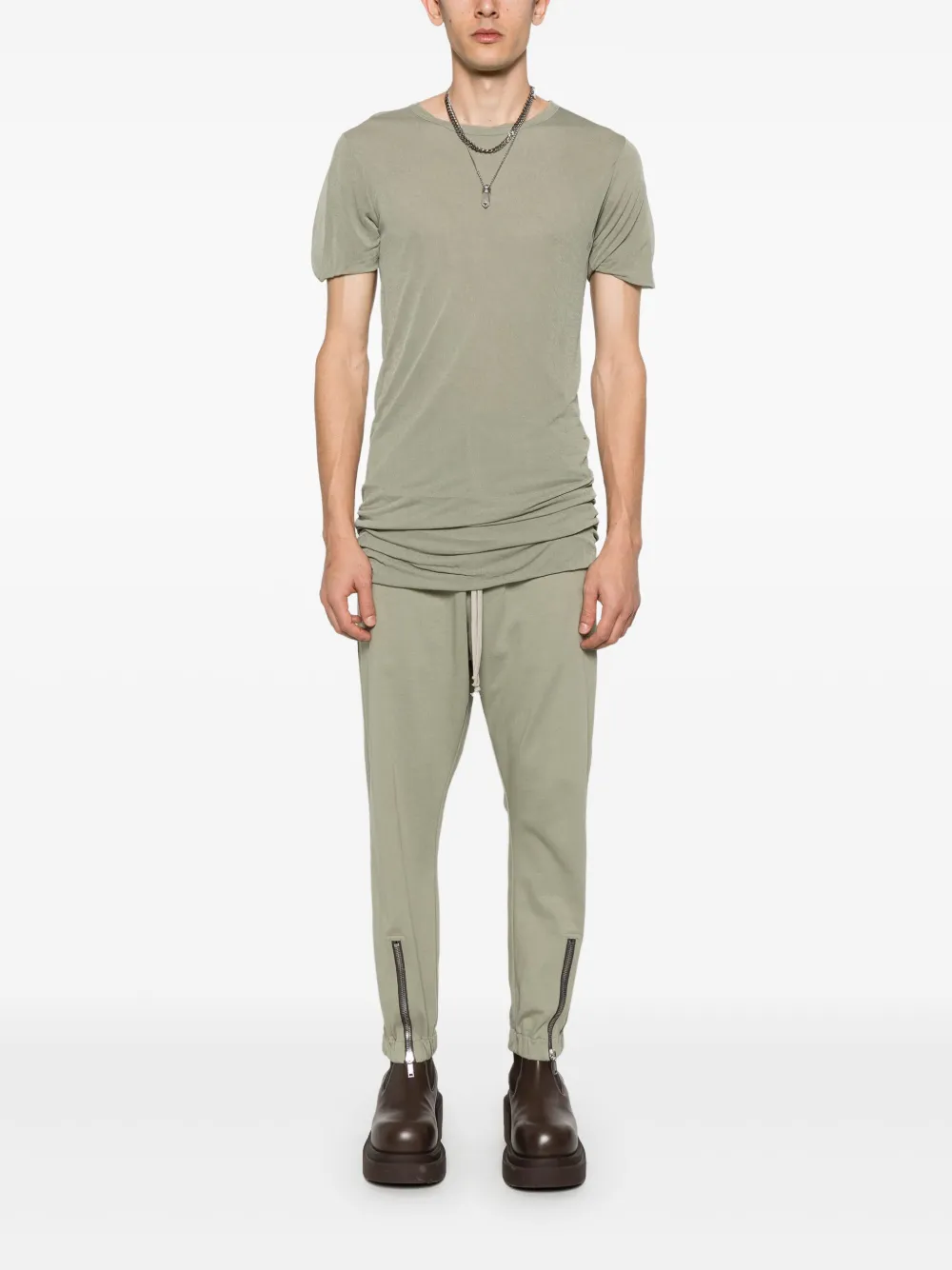 Rick Owens Gelaagd T-shirt - Groen