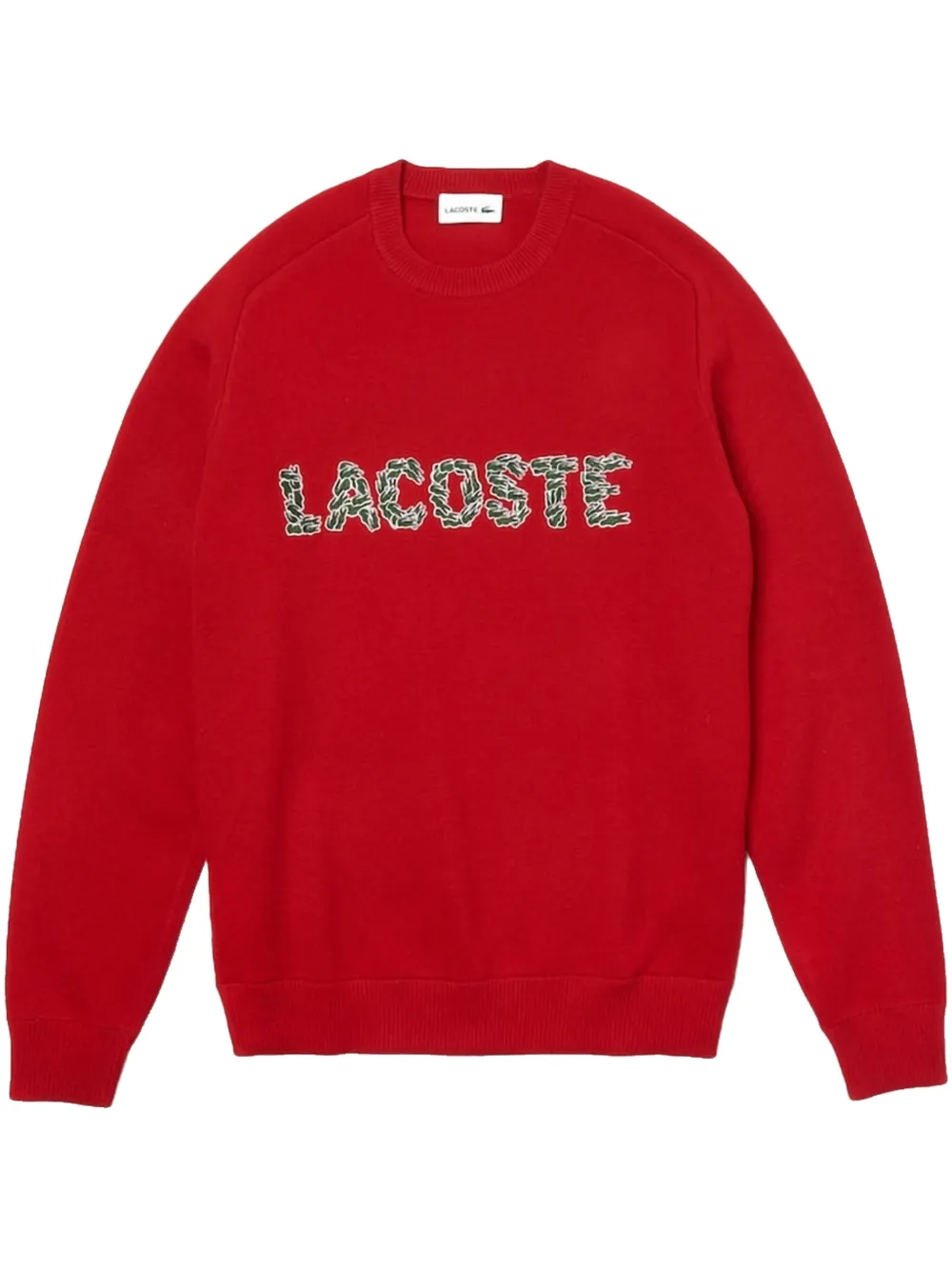 Lacoste suéter con bordado Croco Magic Red | rojo | Image 1