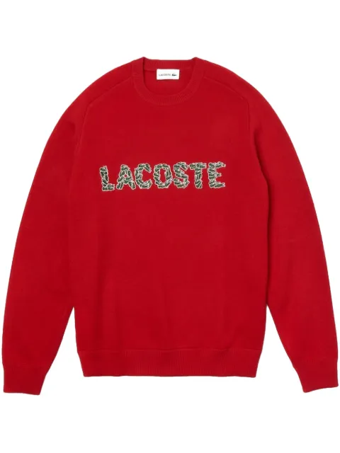 Lacoste Croco Magic-embroidered "Red" sweater