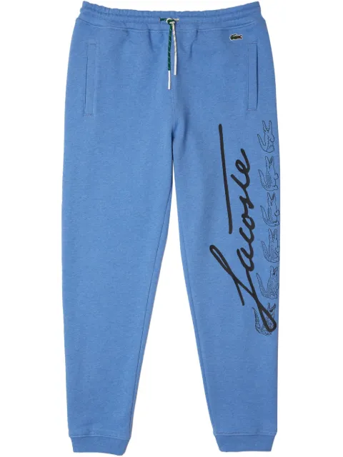 Lacoste pantalon de jogging imprimé 'Blue'