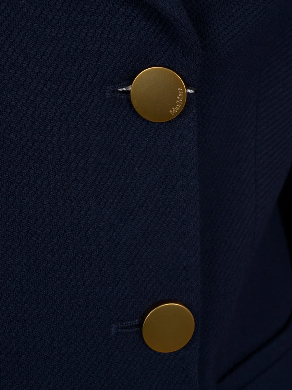Shop Max Mara Double-breasted Blazer In Blue