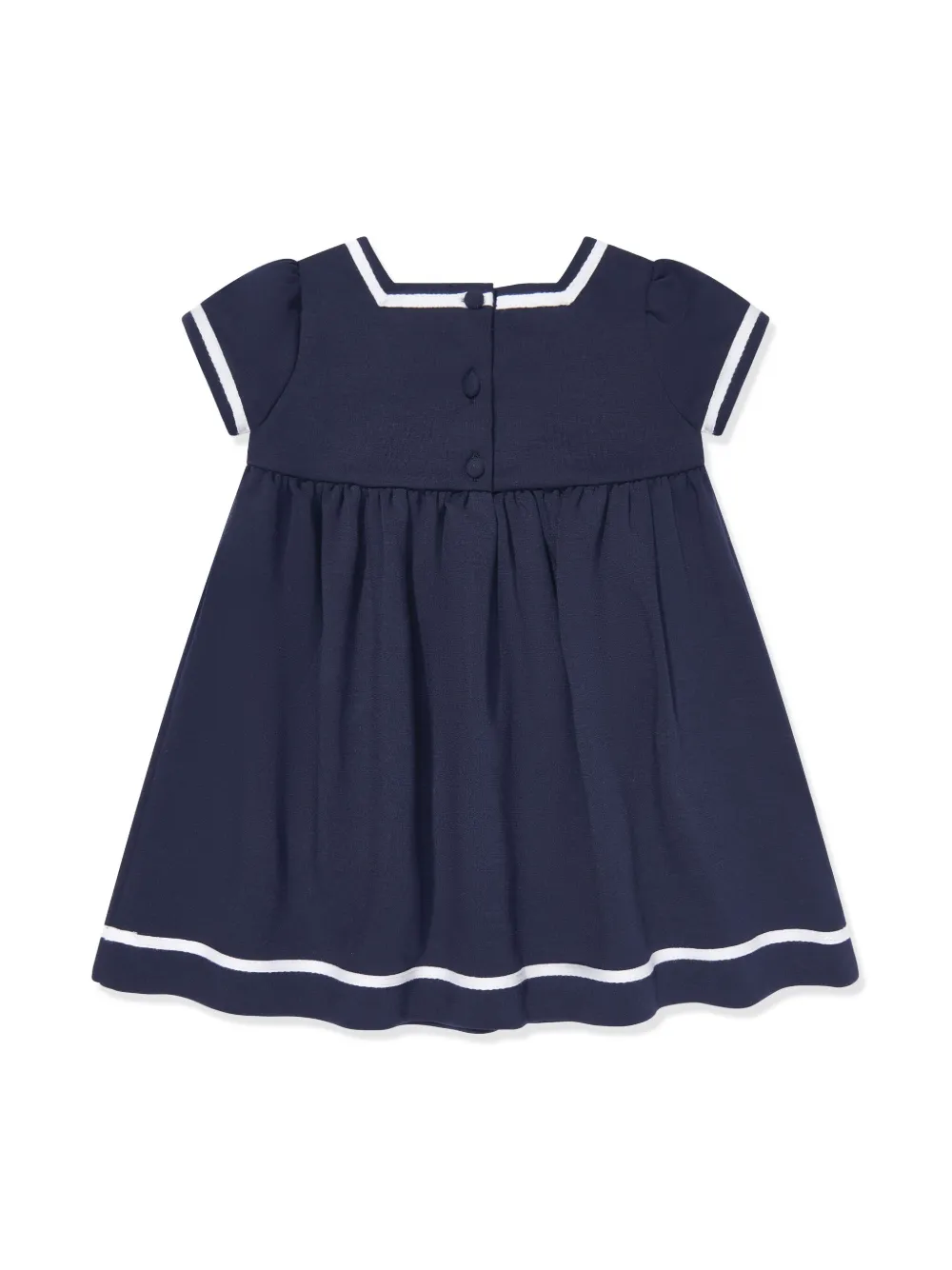 POLO RALPH LAUREN KIDS Polo Pony jurk met borduurwerk Blauw