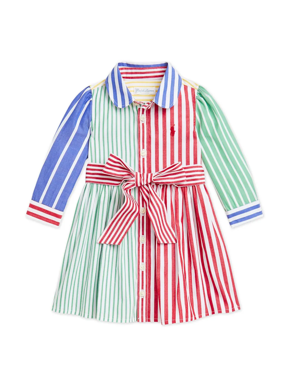 POLO RALPH LAUREN KIDS Gestreepte jurk Rood