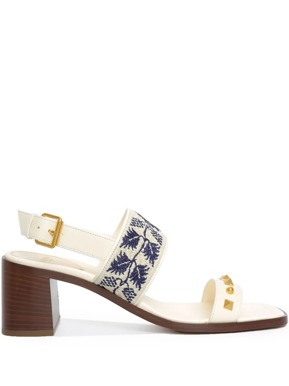 Valentino Garavani Rockstud 60mm sandalen Wit